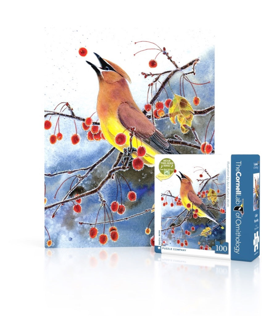 Cedar Waxwing Mini From New York Puzzle Company