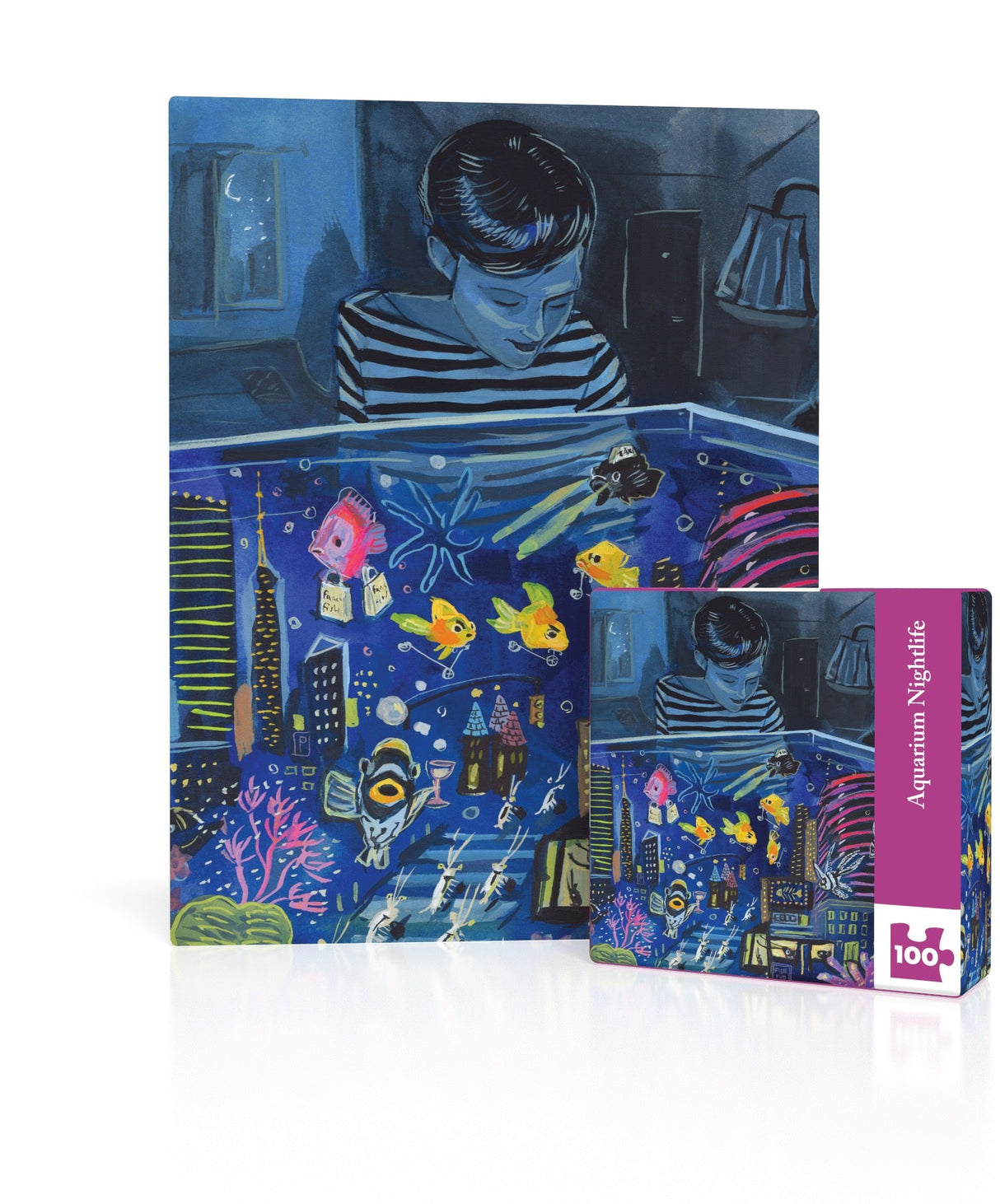 Aquarium Nightlife Mini From New York Puzzle Company