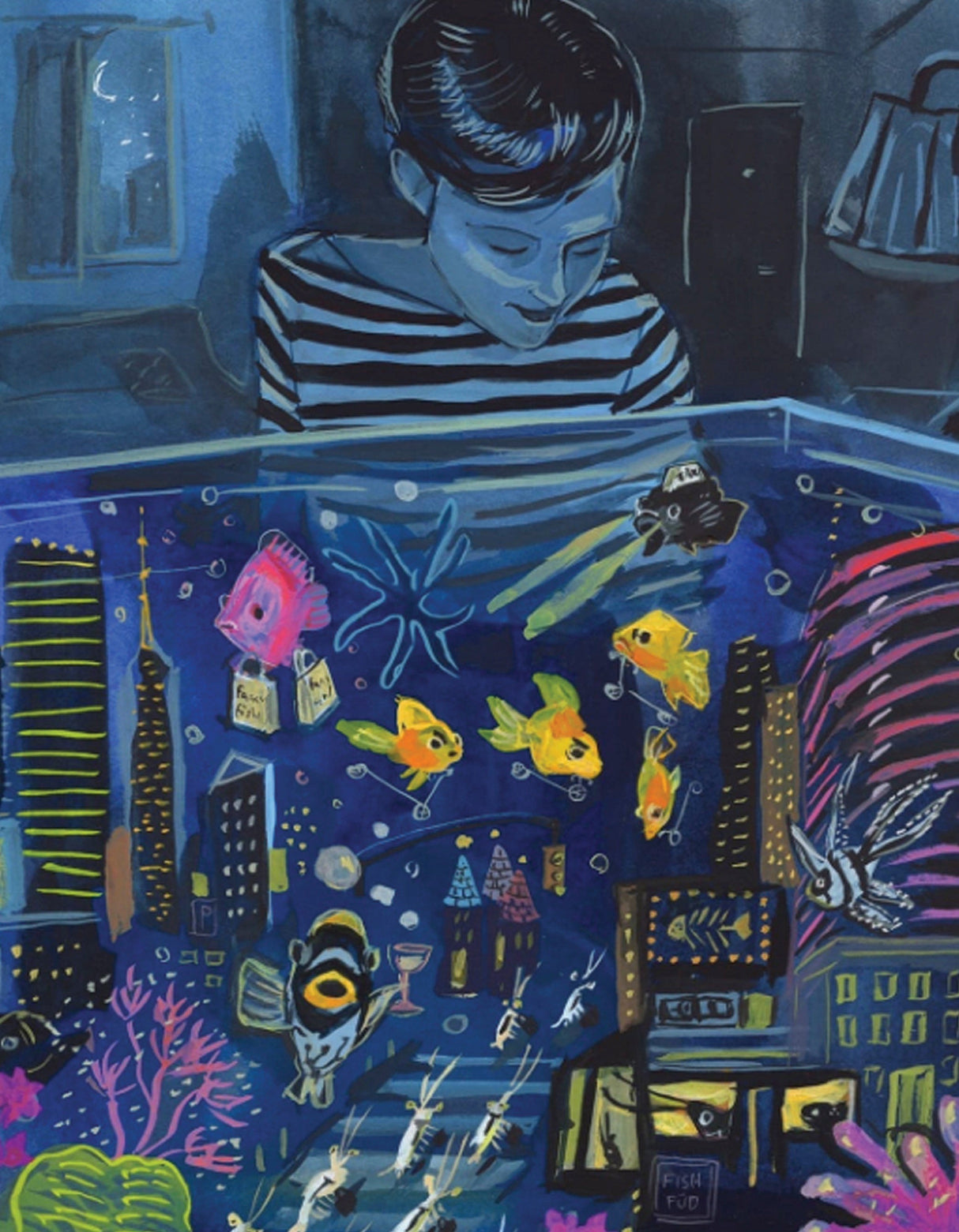 Aquarium Nightlife Mini From New York Puzzle Company