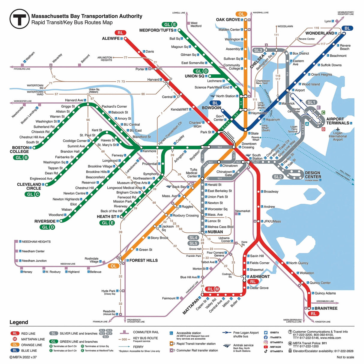 Boston T Map Mini From New York Puzzle Company