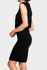 Work It Surplice Rouched Knit Dress from Gibsonlook