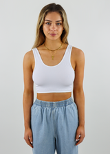 Twist And Shout V2 Bralette Tank ★ White From Rock N Rags