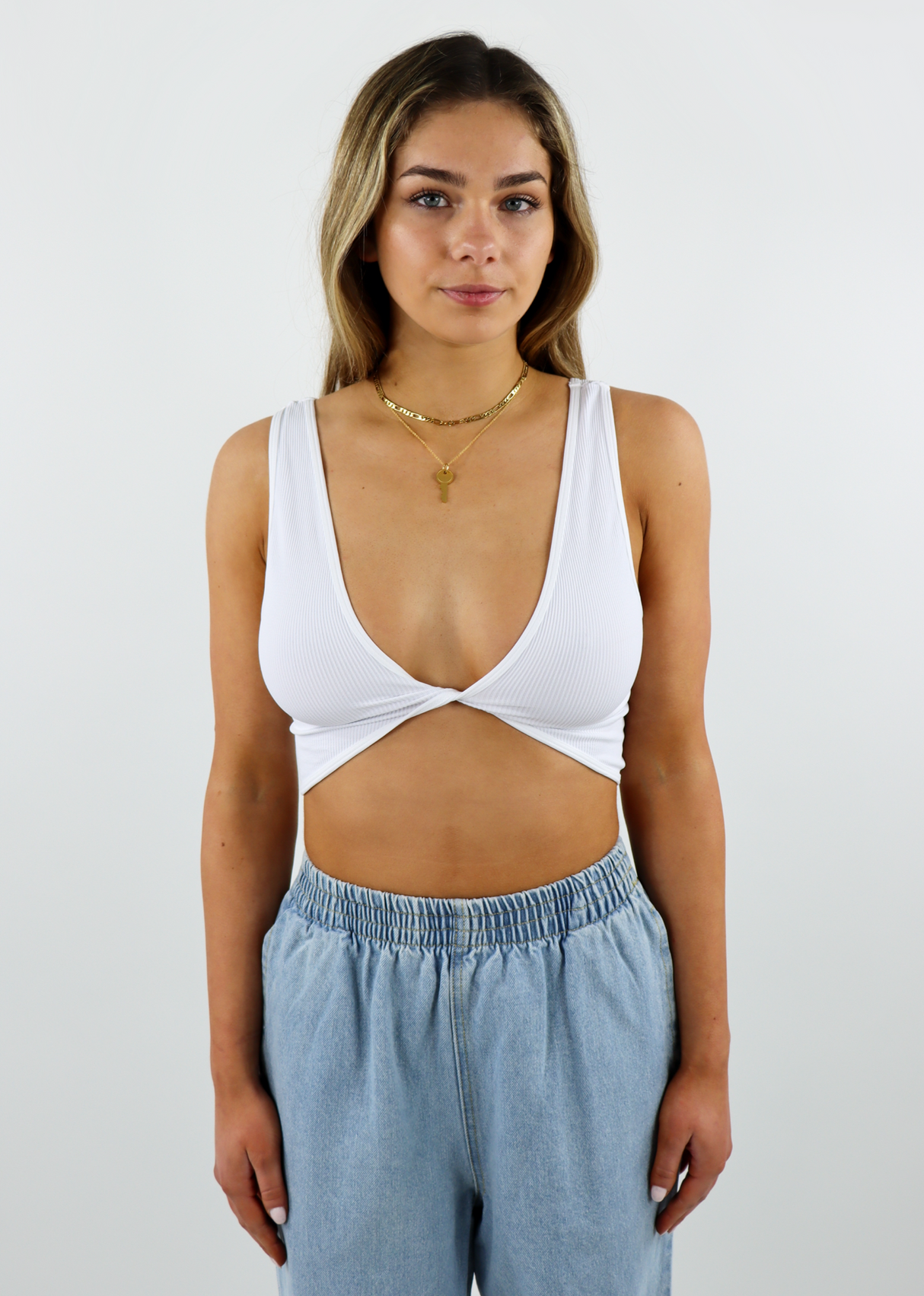 Twist And Shout V2 Bralette Tank ★ White From Rock N Rags