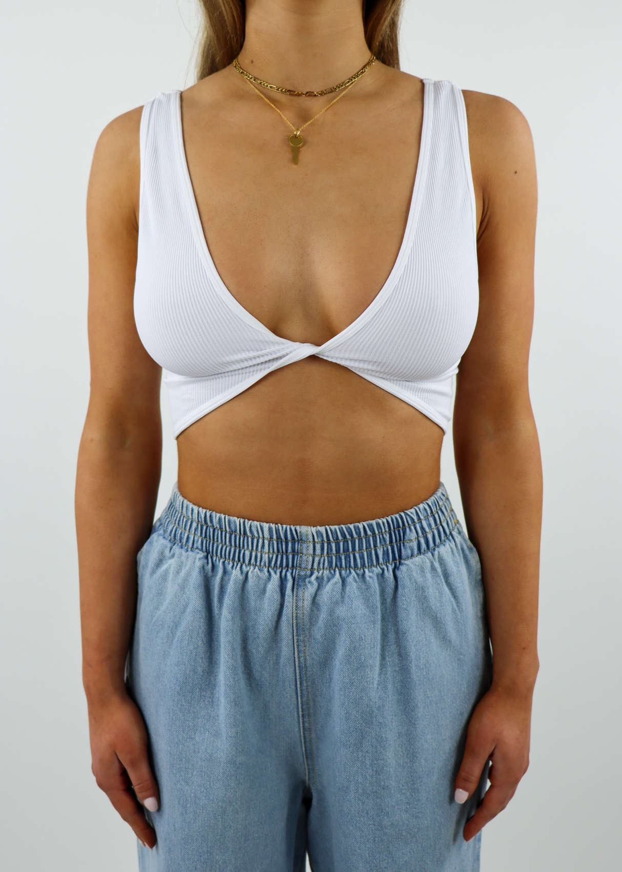 Twist And Shout V2 Bralette Tank ★ White From Rock N Rags