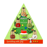 Peanuts Holiday | Sparkling With Joy 5 PC Nail Polish Set & Nail Polish Remover from Profusion Cosmetics