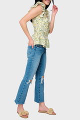 Elle Boho Flutter Sleeve Top  From Gibsonlook