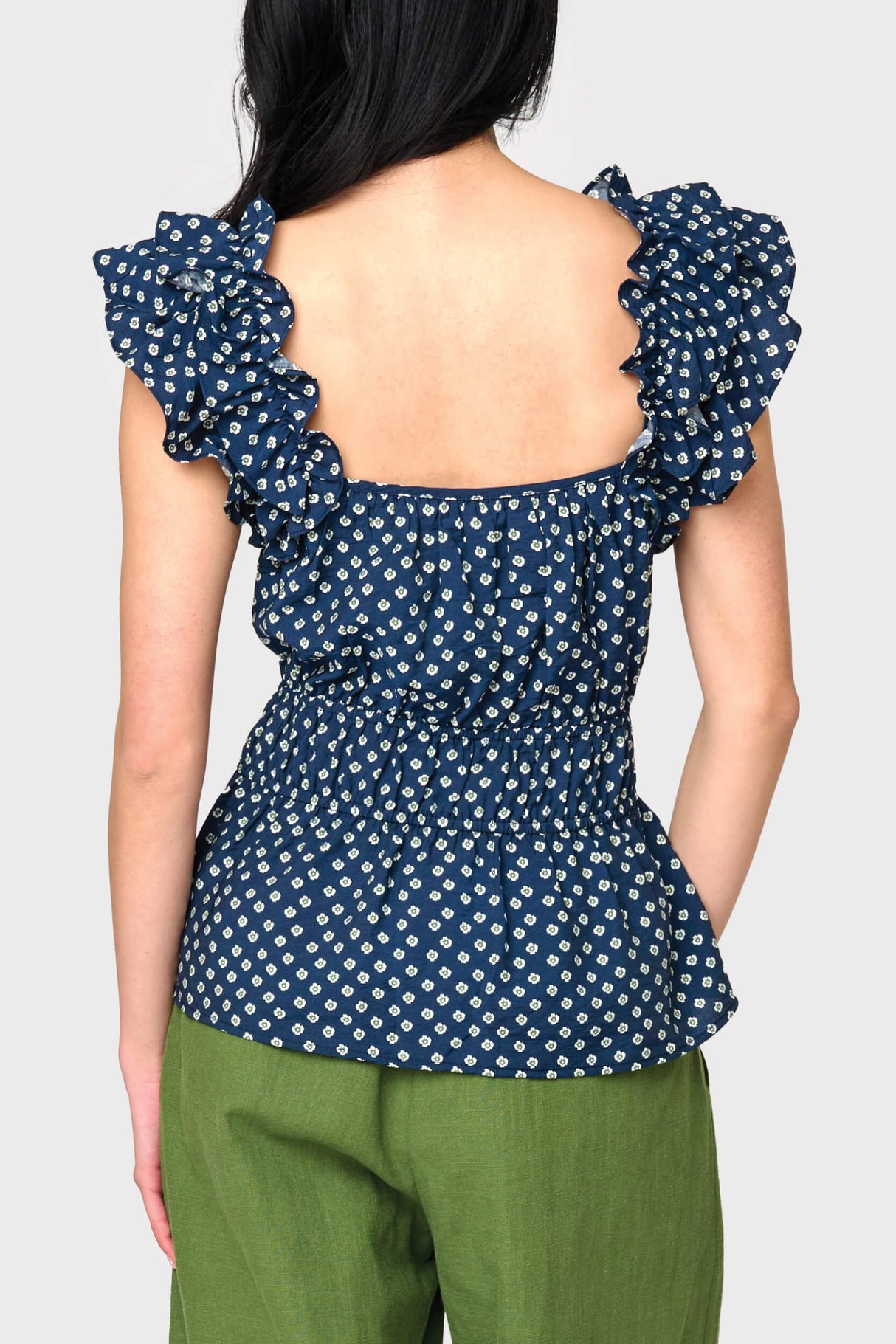 Elle Boho Flutter Sleeve Top  From Gibsonlook