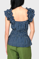 Elle Boho Flutter Sleeve Top  From Gibsonlook