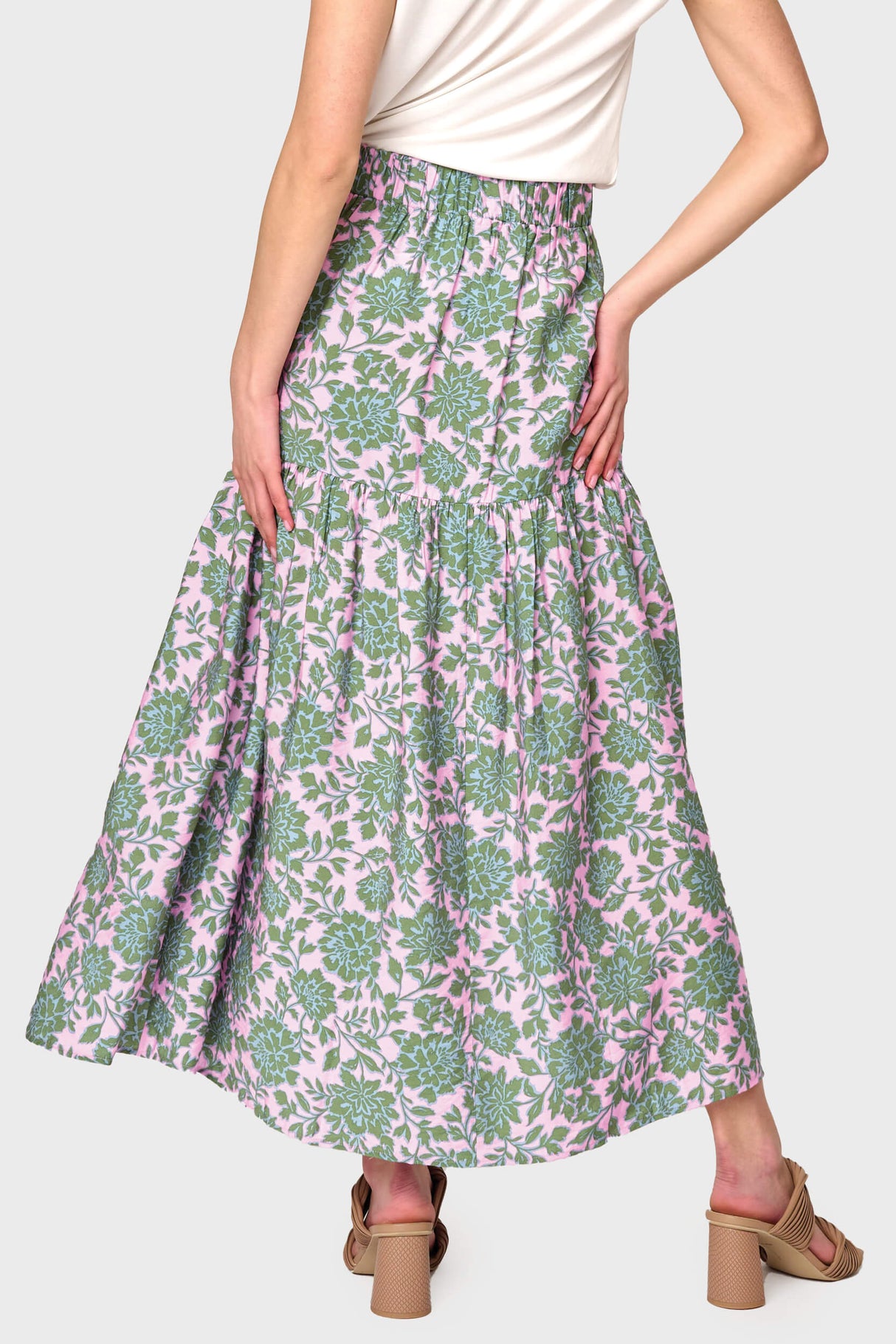 Playa Tiered Maxi Skirt From Gibsonlook