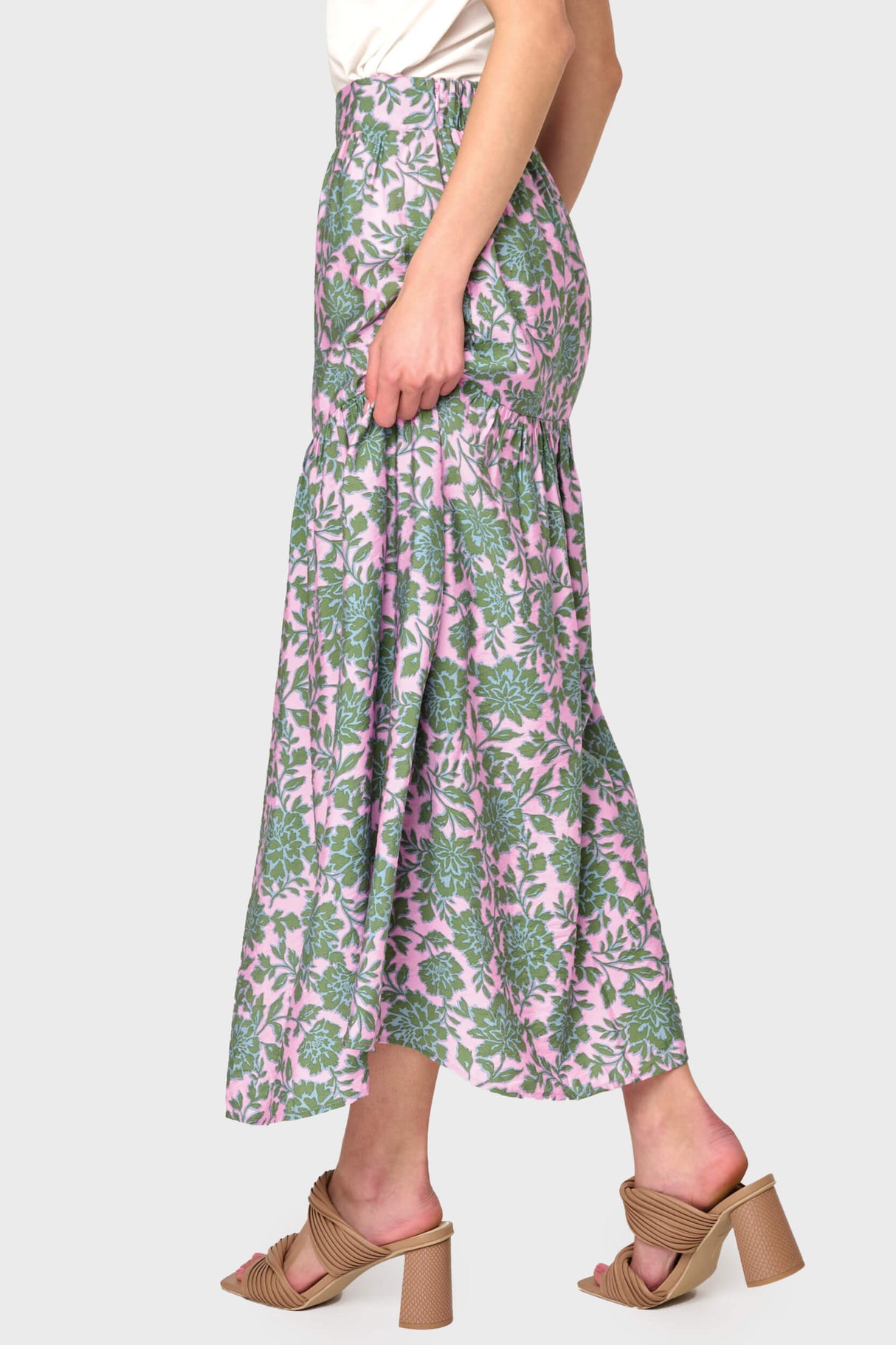 Playa Tiered Maxi Skirt From Gibsonlook