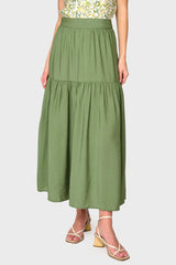 Playa Tiered Maxi Skirt From Gibsonlook