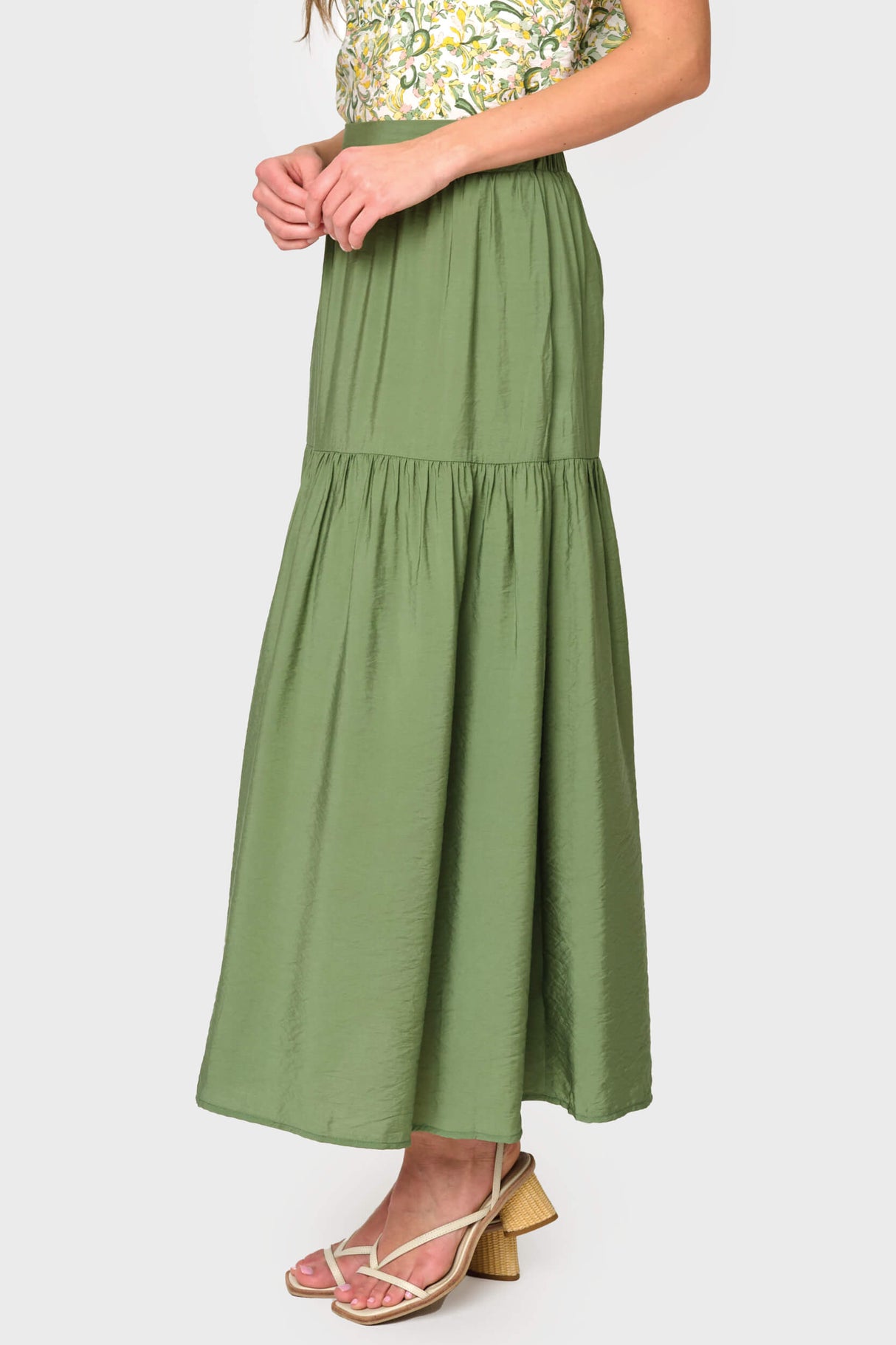 Playa Tiered Maxi Skirt From Gibsonlook