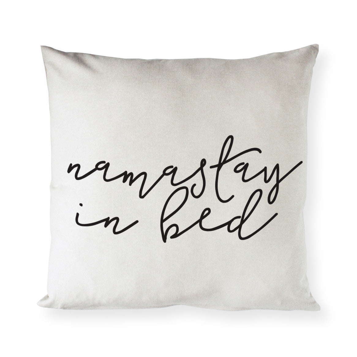 Namastay in Bed Pillow Cover from The Cotton & Canvas Co.