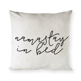 Namastay in Bed Pillow Cover from The Cotton & Canvas Co.