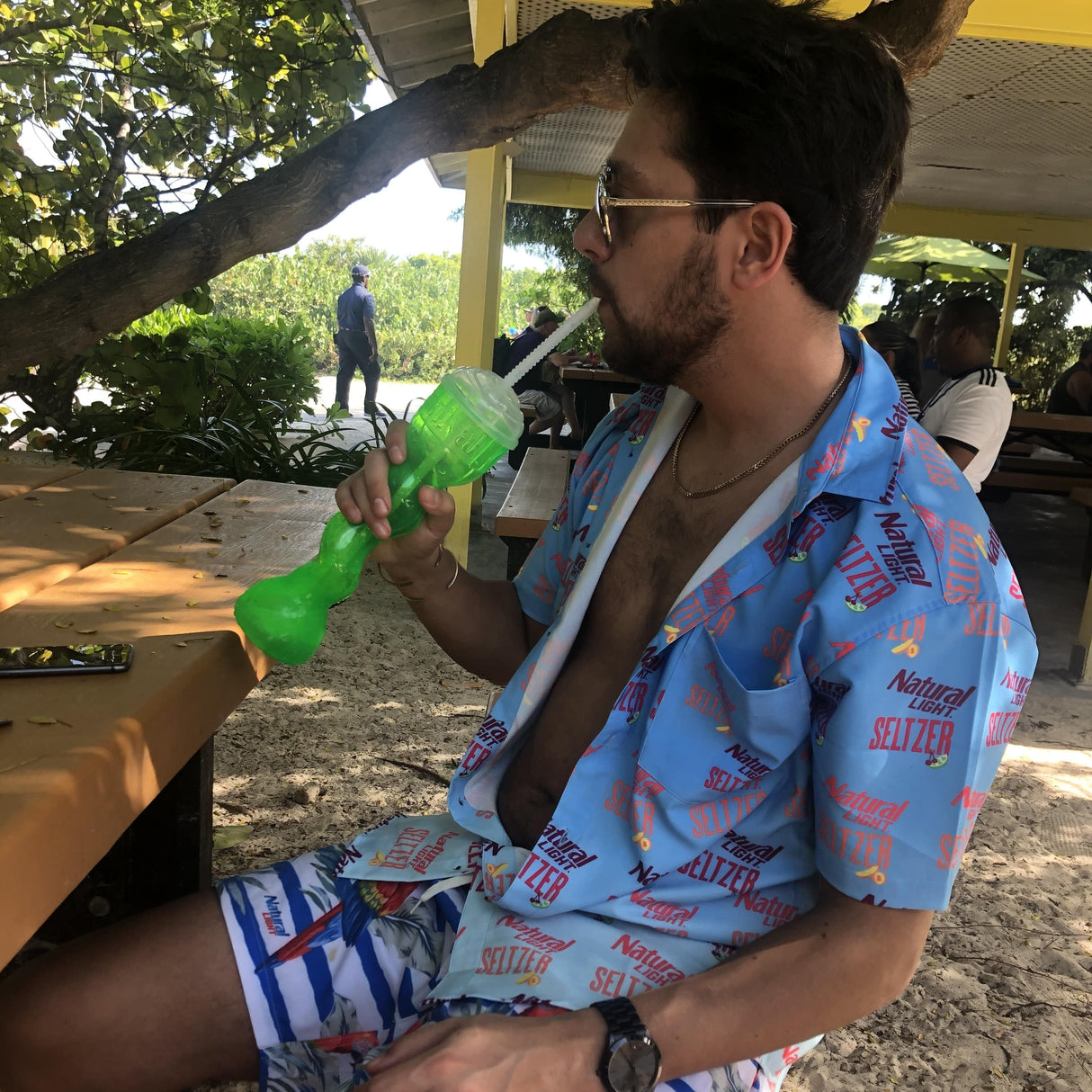Super Stretch  ***NATTY SELTZER***  Hawaiian Shirt from Tropical Bros