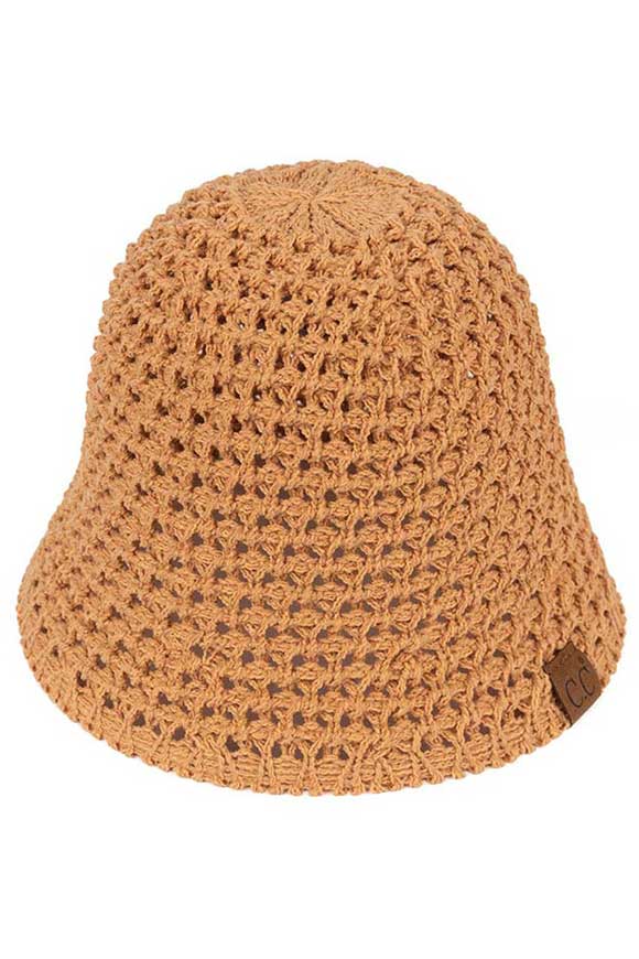 C.C Solid Knit Bucket Hat from Madeline Love
