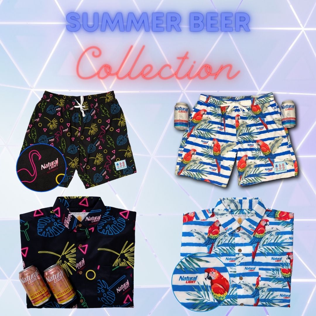 Super Stretch - ***Natural Light*** The Weekender Hawaiian Shirt from Tropical Bros