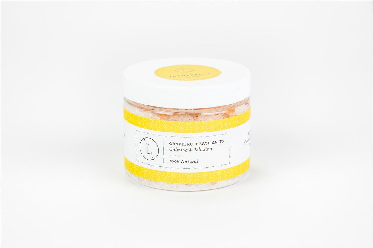 Grapefruit Natural Bath Salt Soak with Dead sea, Epsom and Himalayan salts from Lizush
