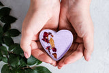 CBD -  5 Hearts Shaped Shower Steamers/ fizzies with CBD - in a Gift Box - Can be personalized. (THC free) from Lizush