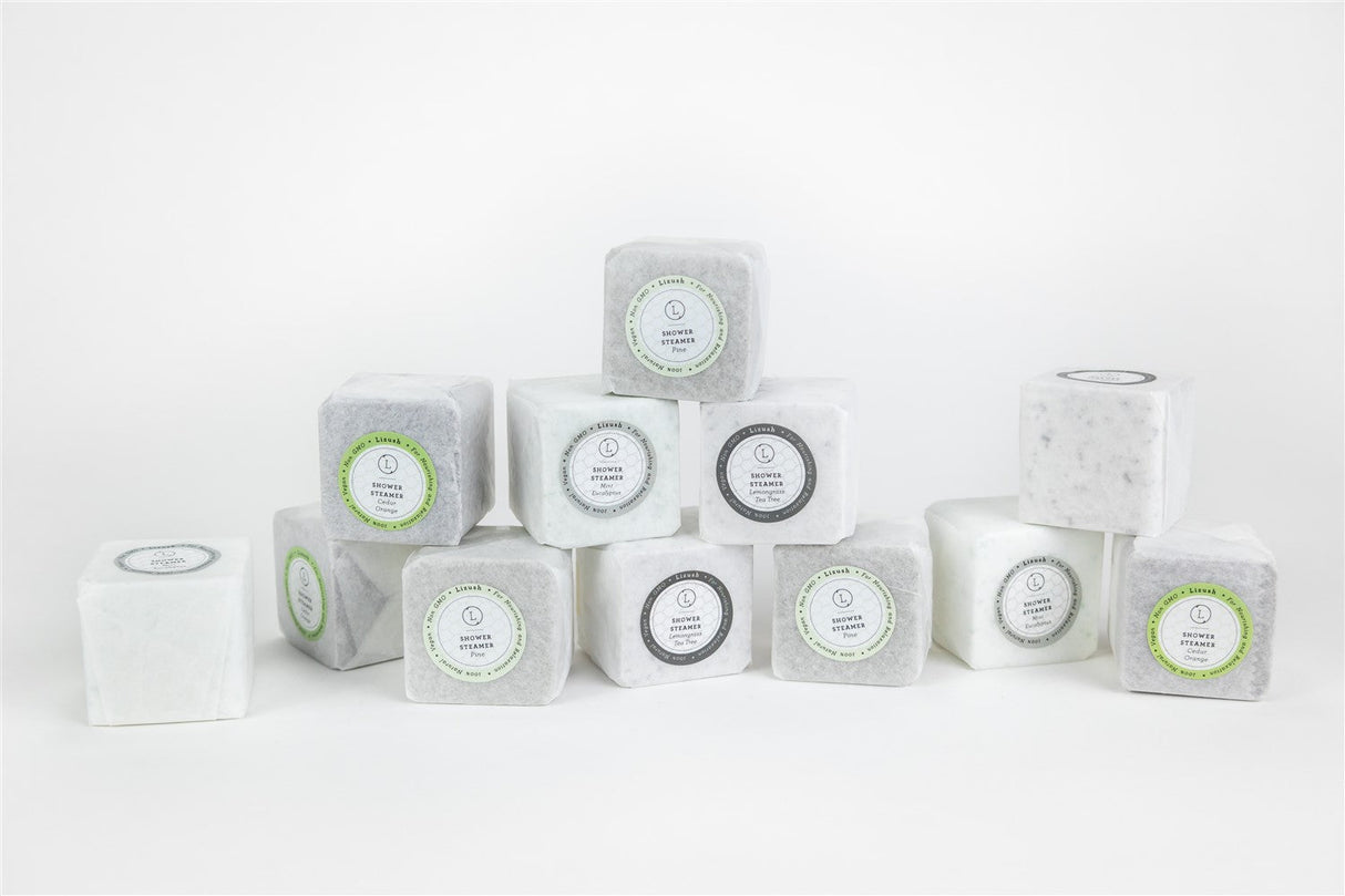 Earthy Shower Steamer, Refreshing Gift Box for Men and Women, Set of 5 Shower Steamers from Lizush
