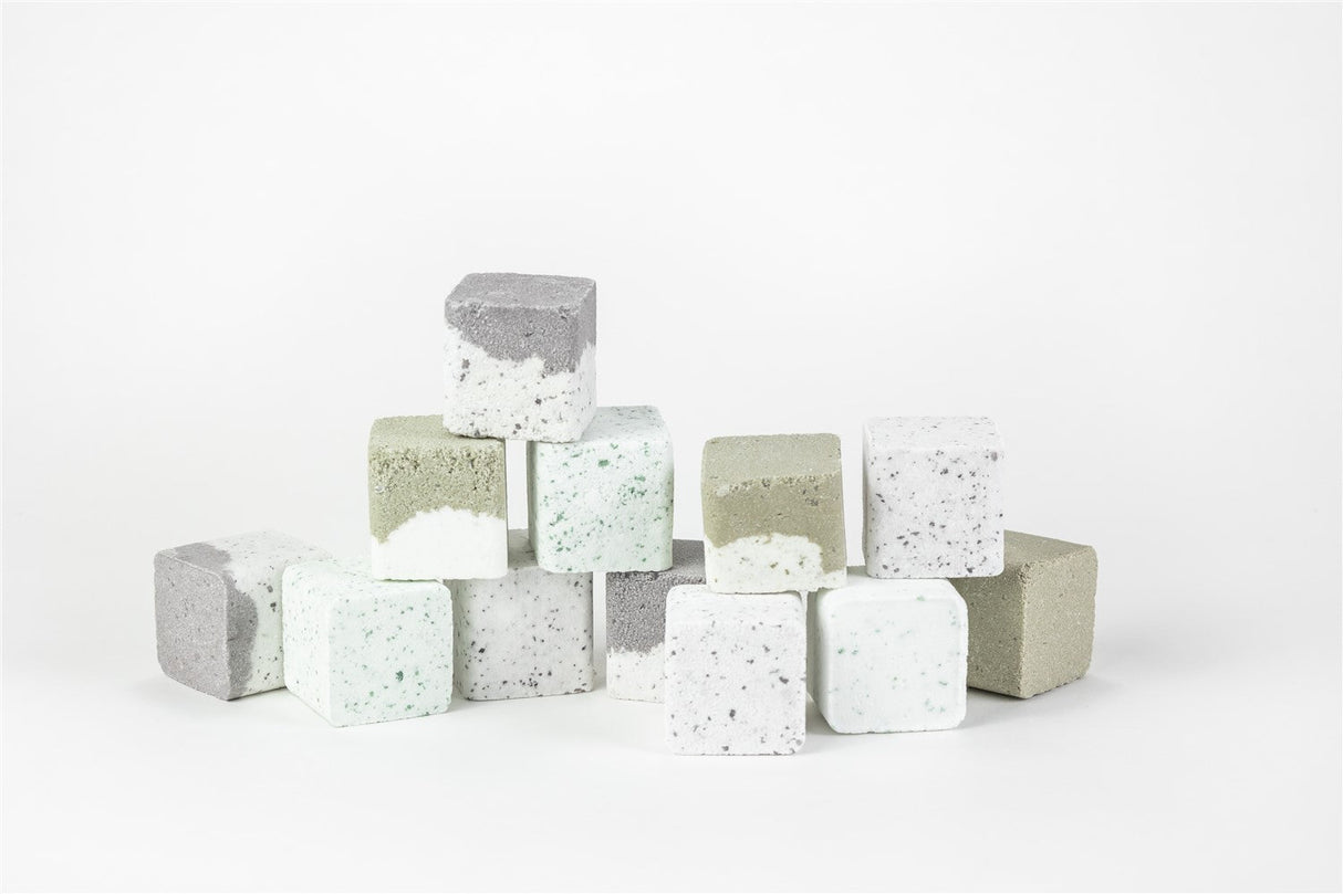 Earthy Shower Steamer Gift Box for Men and Women, Set of 12 Shower Steamers Package from Lizush