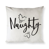 Naughty Christmas Holiday Pillow Cover from The Cotton & Canvas Co.