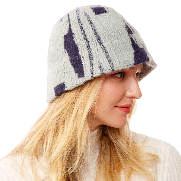 Abstract Patterned Soft Fabric Bucket Hat from Madeline Love
