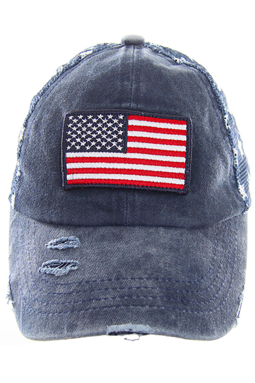 C.C American Flag Baseball Cap from Madeline Love