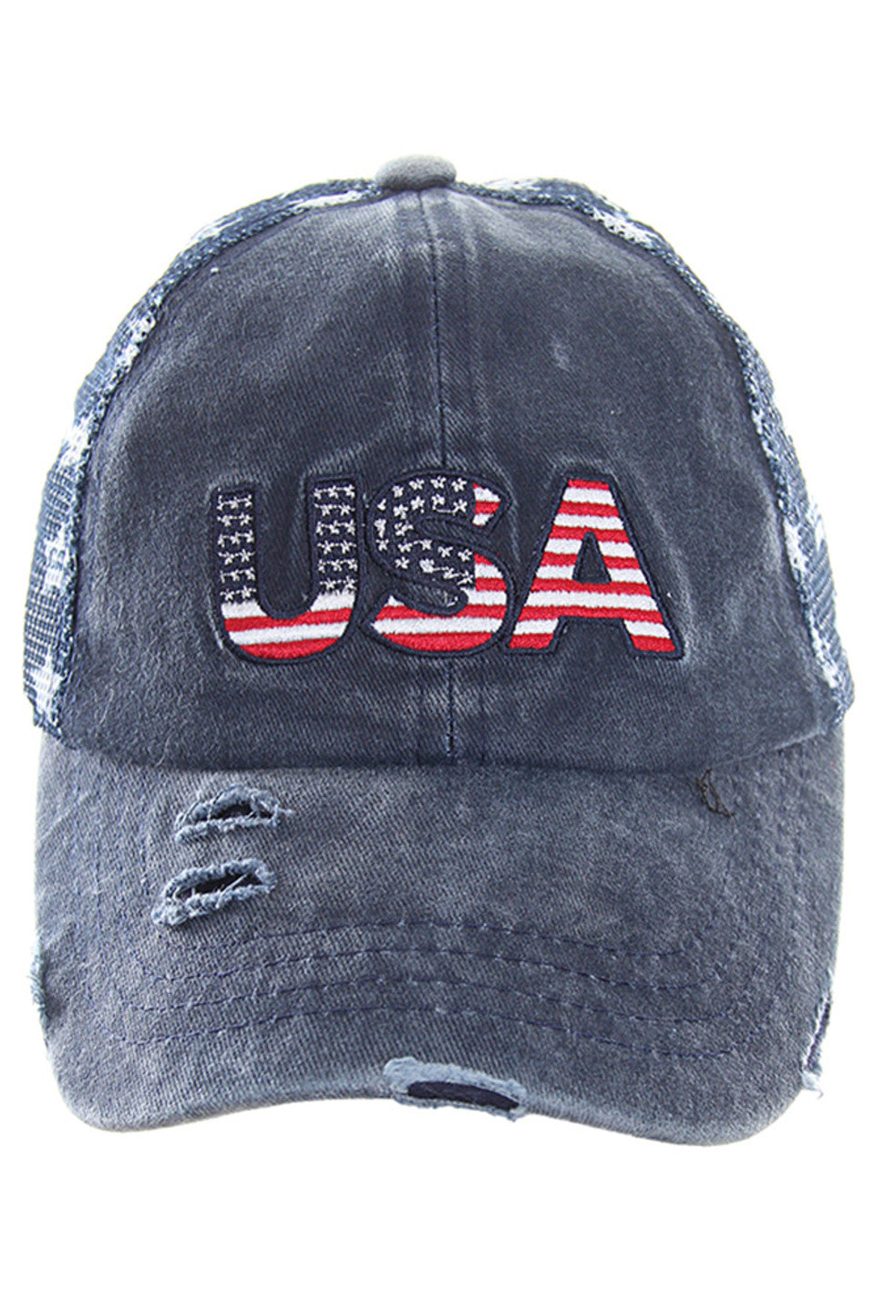 C.C American Flag Theme BASEBALL CAP from Madeline Love