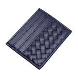 Faux Leather Basket Weave Card Holder Wallet  from Madeline Love