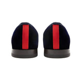 Men's Navy Velvet Slipper II from Del Toro Shoes