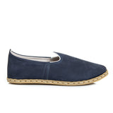 Women's Navy Blue Slip On Shoes from Atlantis Handmade Shoes