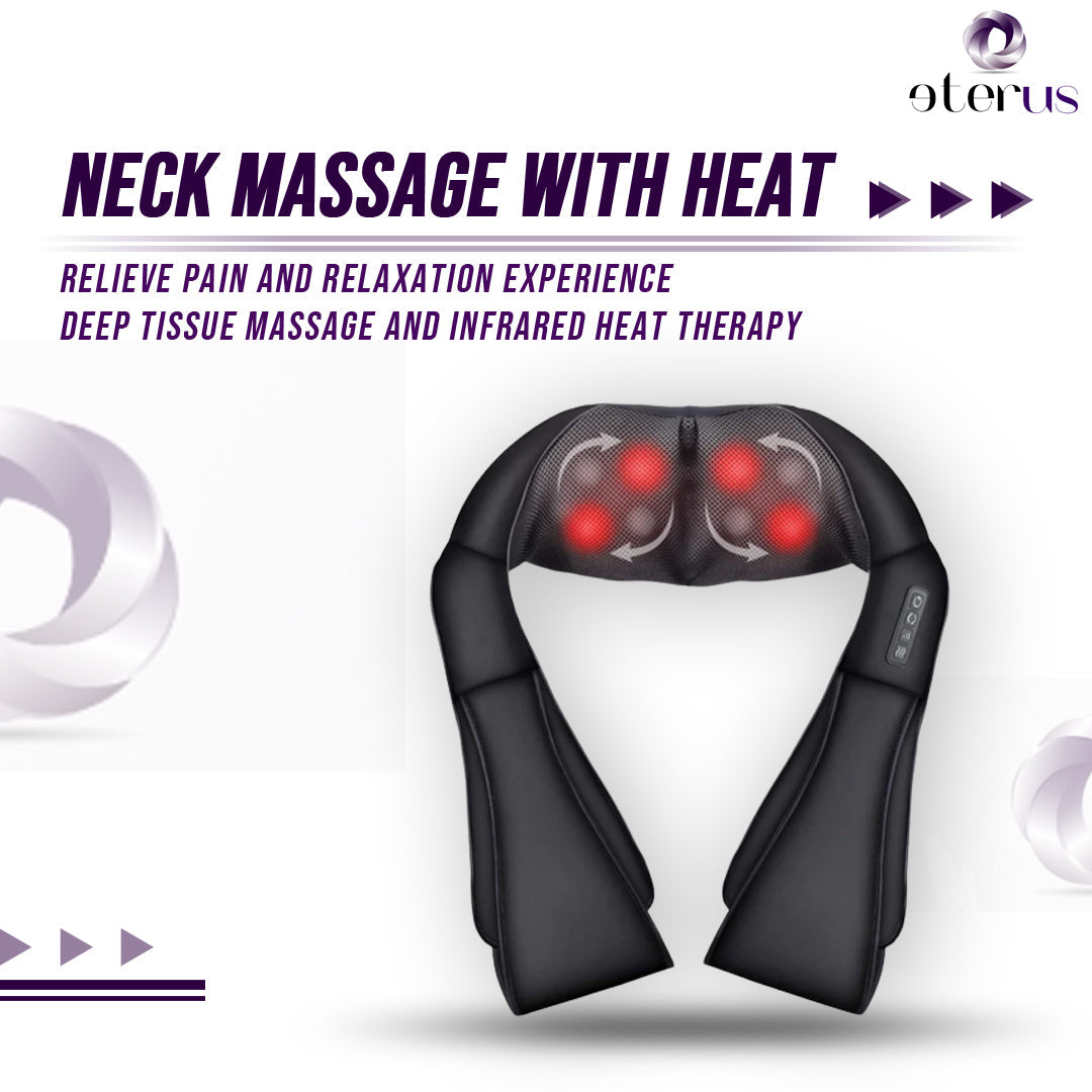 Neck and Shoulder Massager w/Heat from eterus