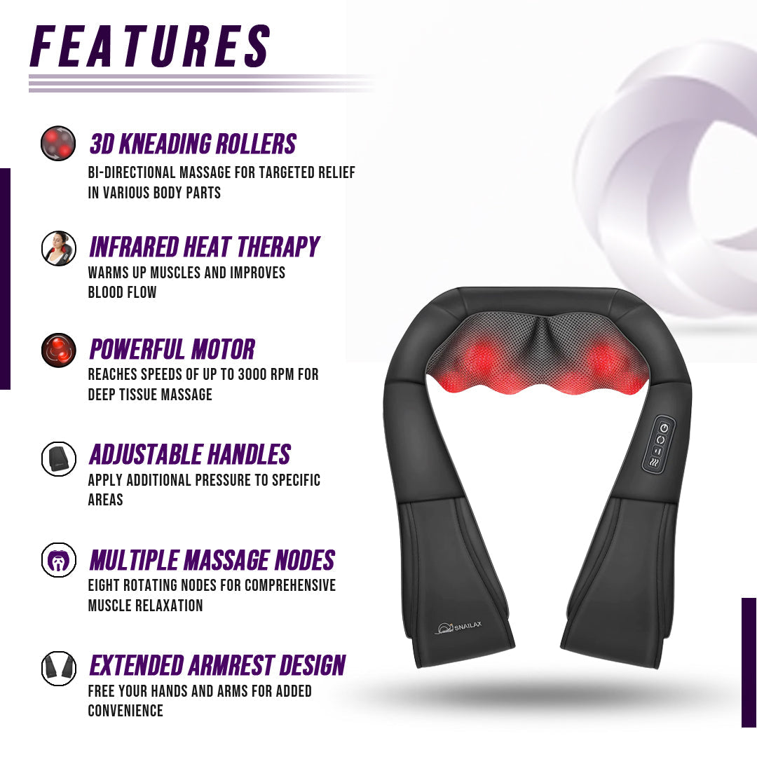 Neck and Shoulder Massager w/Heat from eterus