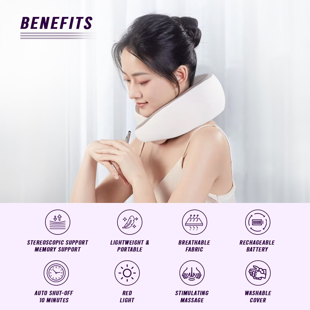 Multi-Purpose Neck Massage Pillow w/Warmth from eterus
