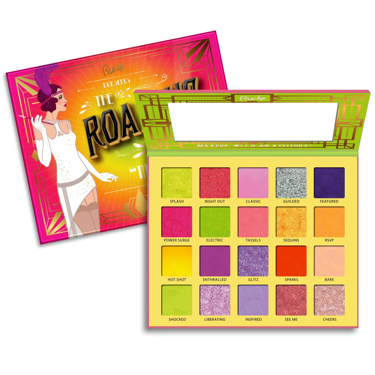 The Roaring 20's Eyeshadow Palette - Neons from Rude Cosmetics