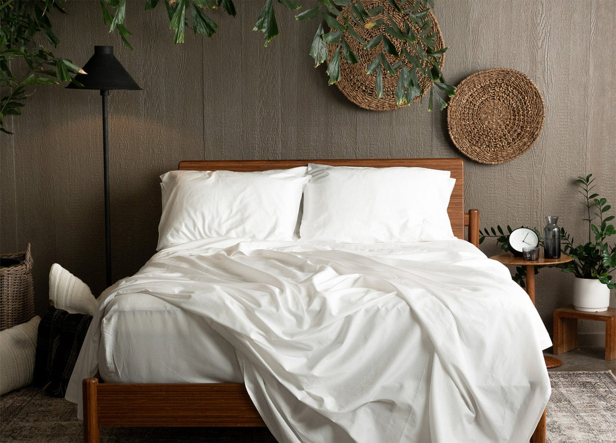 Sateen Organic Cotton Sheet Set + Pillowcases From Nest Bedding