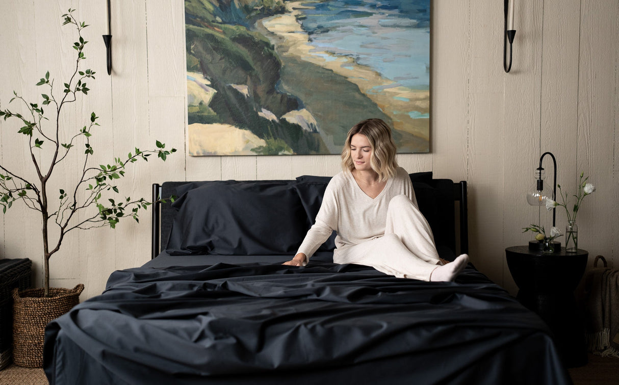 Sateen Organic Cotton Sheet Set + Pillowcases From Nest Bedding