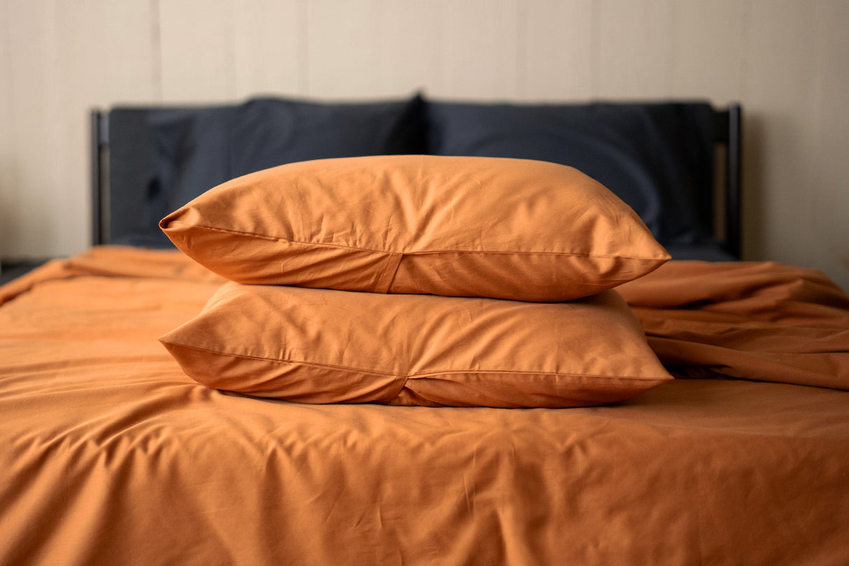 Sateen Organic Cotton Duvet Cover Set + Shams From Nest Bedding