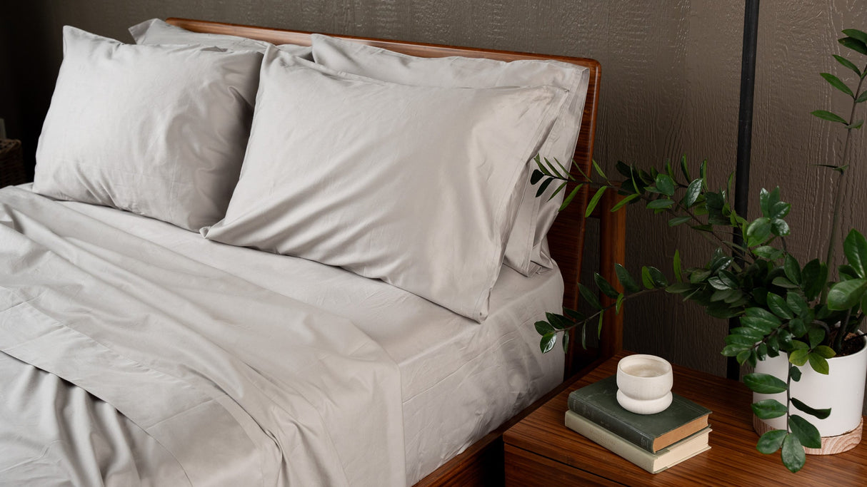Sateen Organic Cotton Sheet Set + Pillowcases From Nest Bedding