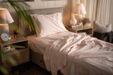 Kids Crinkle Percale Organic Cotton Sheet Set + Pillowcases From Nest Bedding