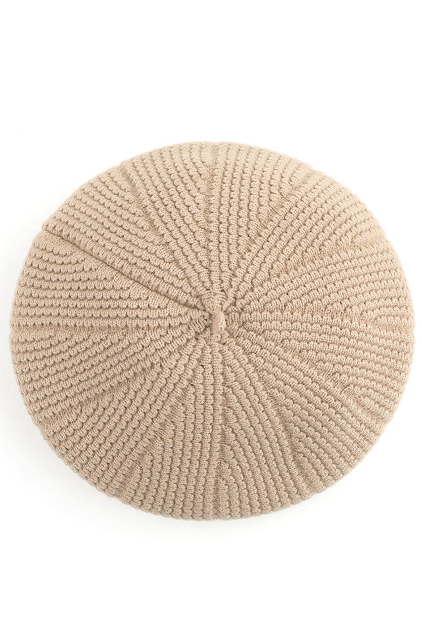 C.C SCALLOPED WAVE PATTERN BERET from Madeline Love