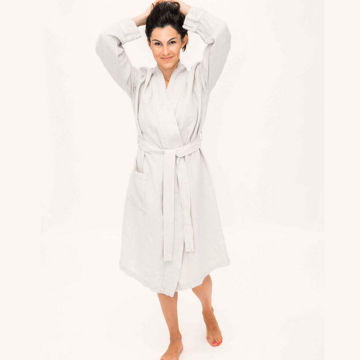 Linen Bathrobe from Beflax Linen