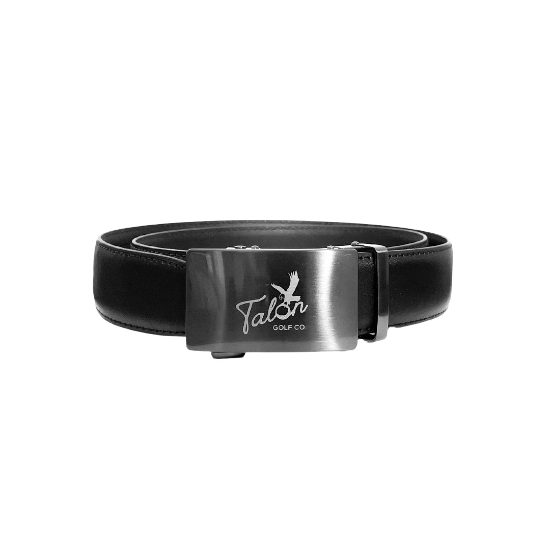Black Classic Leather Belt from Talon Golf LLC