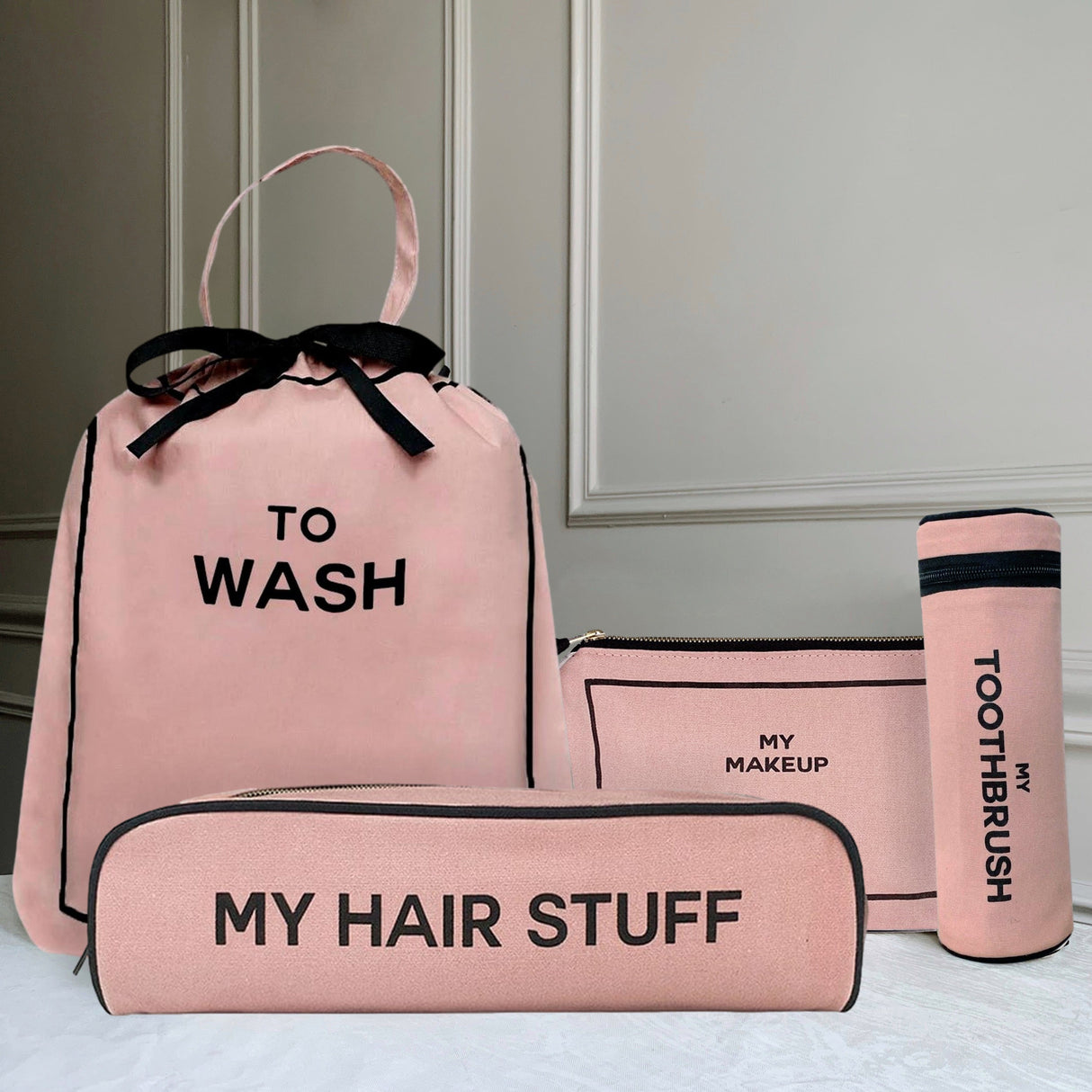 Best Deal Gift Set, 4-pack Travel & Home, Pink/Blush From Bag-all