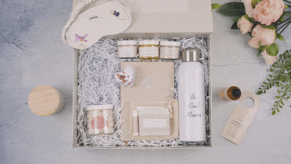New Mom Gift, Pampering Natural Skincare gift for New Mom from Lizush