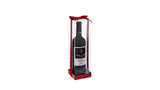 Clear Wine Bottle Gift Boxes 6 Pack With Base Lid & Ribbon Maroon 3.5X3.5 X12.75 from Hammont