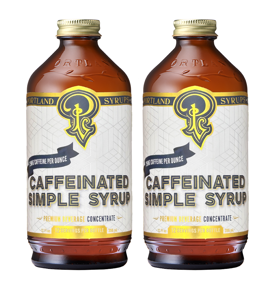 Caffeinated Simple Syrup two-pack from Portland Syrups