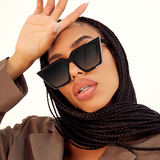 The CEO - Black Faded Black Lens Cateye Sunglasses from TopFoxx
