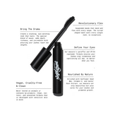 Night Show Volumizing Mascara from Half Caked - Enriched with Sunflower Seed Wax, Vitamin E, and Castor Root Extract for Lash Care